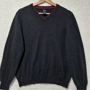 Daniel Hechter Charcoal V-Neck Sweater